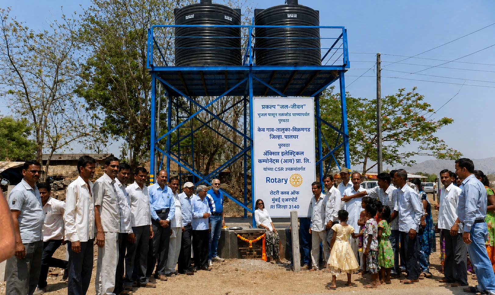 Axis safe drinking water initiative in a village